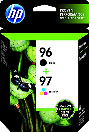 HP 9697 Black And Tri Color Ink Cartridges Pack Of 2 C9353FN.